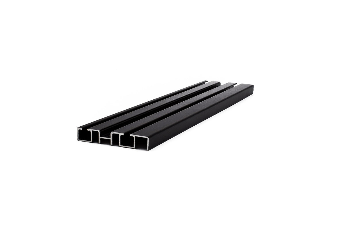 Мех. за плъзгащи врати FST 30/50W – код 011054, Черен мат / Ал. релса за мех. FST 40/60W; 30/50W 501-60 / Цената е за метър!