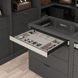 Изтегл. поставка за бижута /с кожа/ за гардероб – код 011354, S-6418 900 мм 864 x 470 x 75