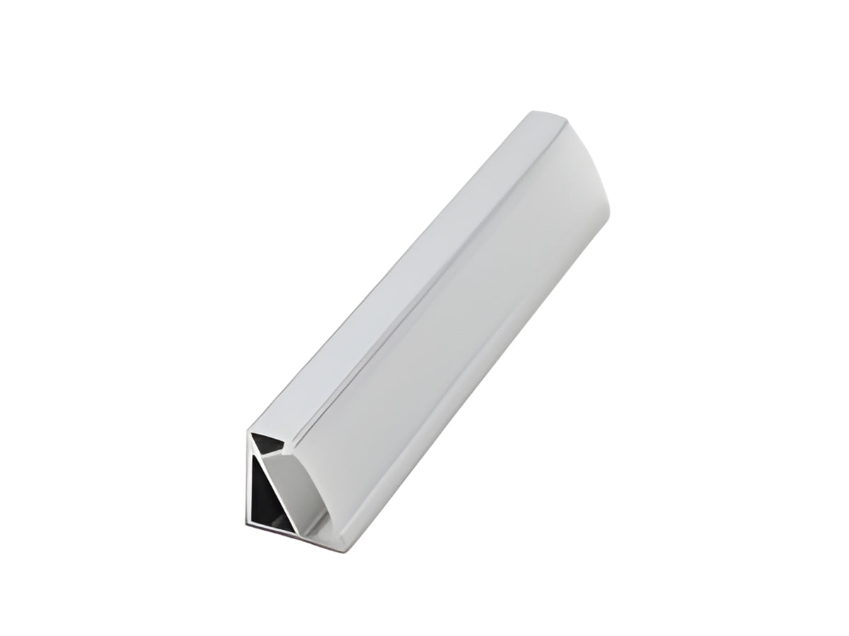 LED профил ъглов /30°/ Мат + мат капак 3м – код 070865, 070865