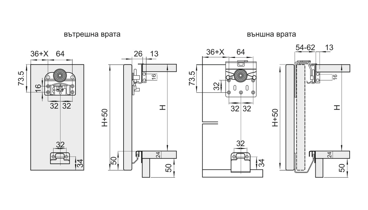 DOMINO за 3 врати – изглед 2