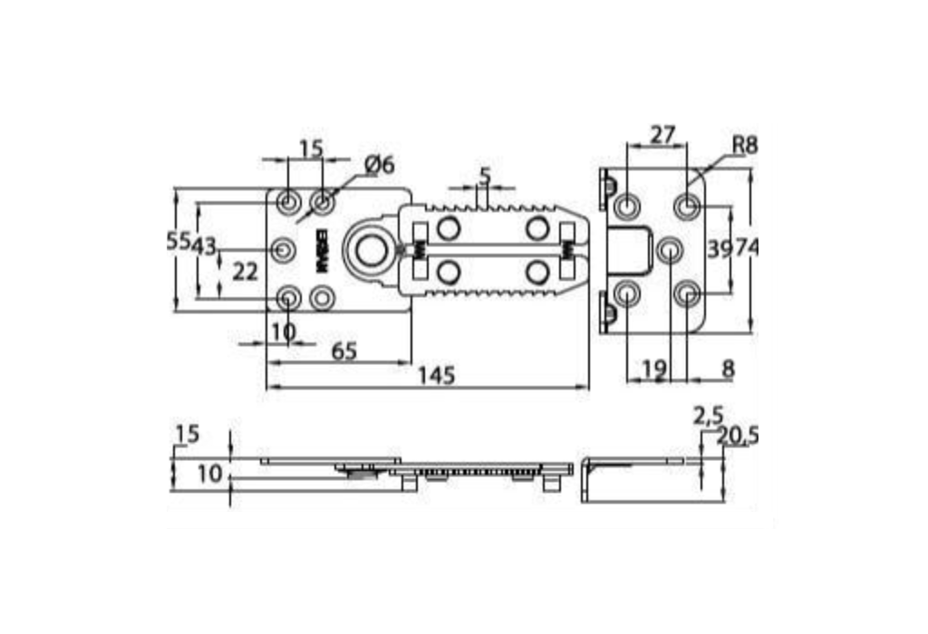 Свързваща сглобка за дивани M02010256 – изглед 3