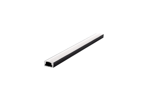 LED Профил външен монтаж + капак - Черен мат
