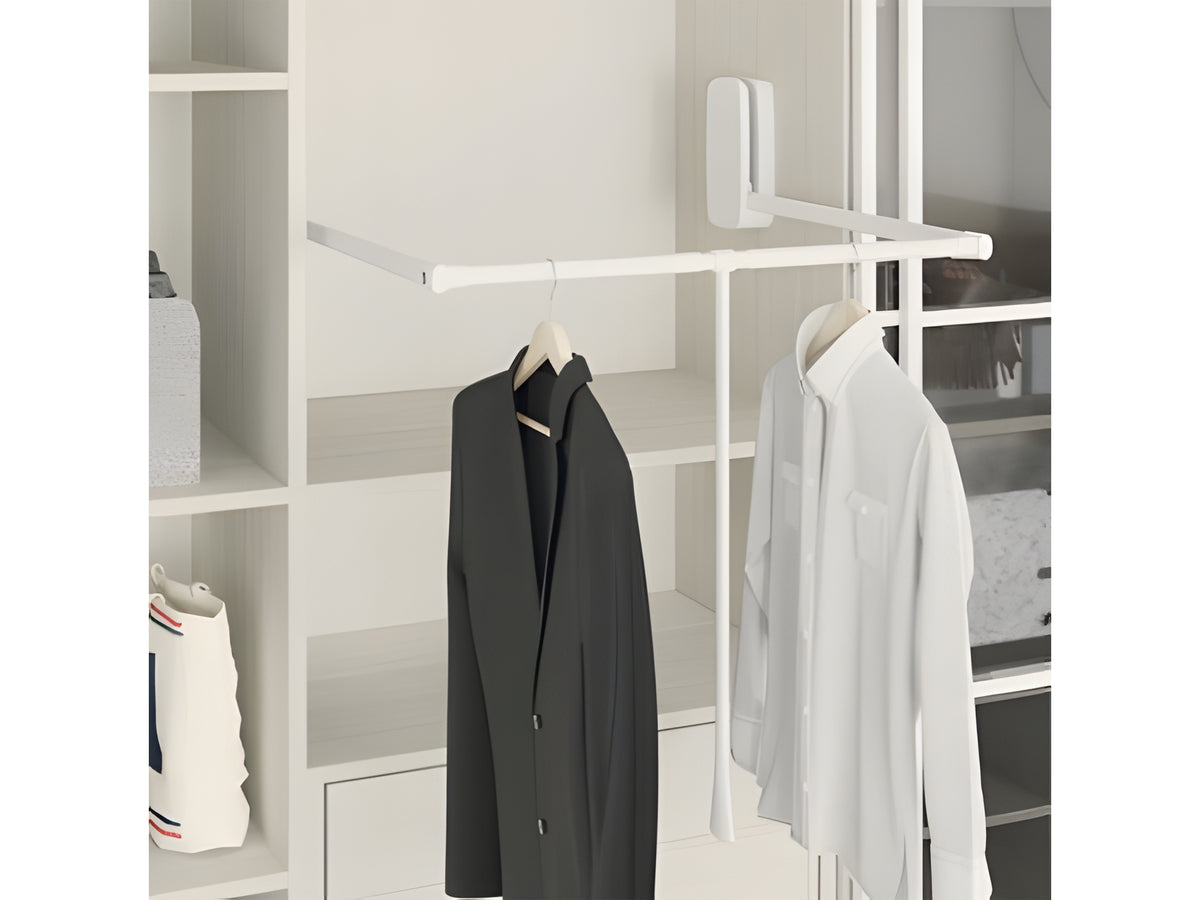 Лифт за гардероб 12кг – код 011277, Бял S-6012-W 850 - 1150 x 130 x 800