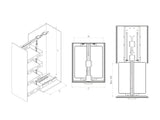 Телескопичен килер UBOX S-1903-UB 400мм – изглед 3