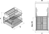 Комбиниран мех. за чинии долен монтаж S-2714-C Хром – изглед 3
